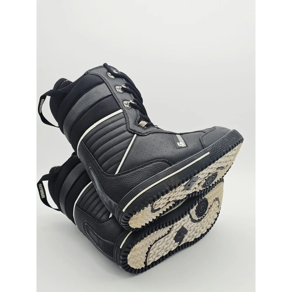 Burton Poacher Men's 11.5 Black Leather Snowboard Boots